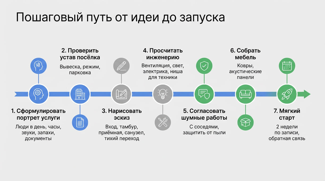 пошаговый путь до запуска